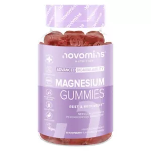 Novomins Magnesium Gummies Raspberry Flavour 60s